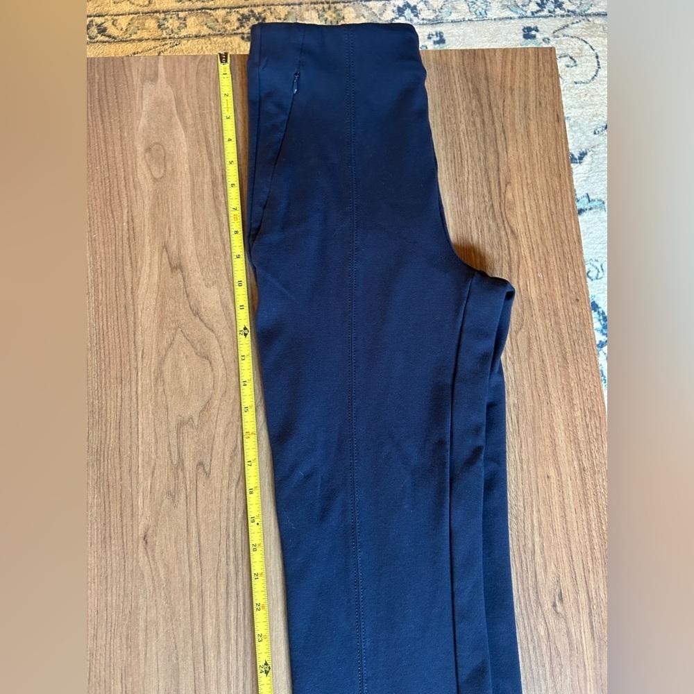 Loft navy sz S Tall women’s pull on flat front stretch slacks, pants, small slim - Picture 11 of 11